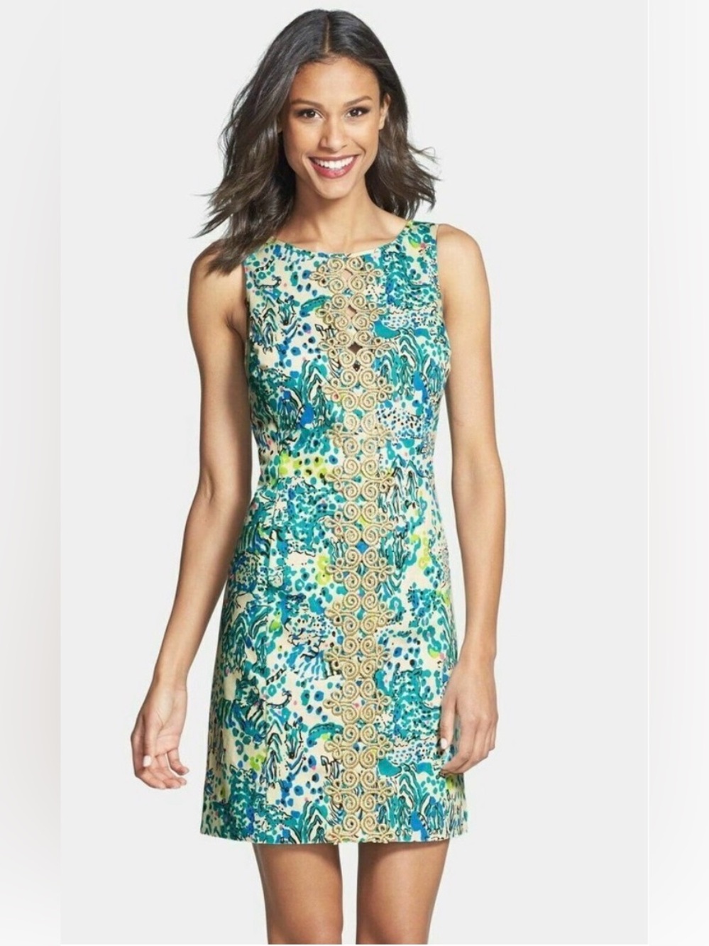 Lilly Pulitzer Sea Oat Escapades Dress (glow in the dark)